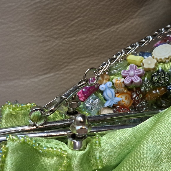 La Viola Beaded Crossbody And Change Purse "Rare" - Picture 5 of 8